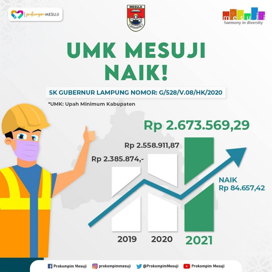 Upah Minimum Kabupaten (UMK) Mesuji Tahun 2021